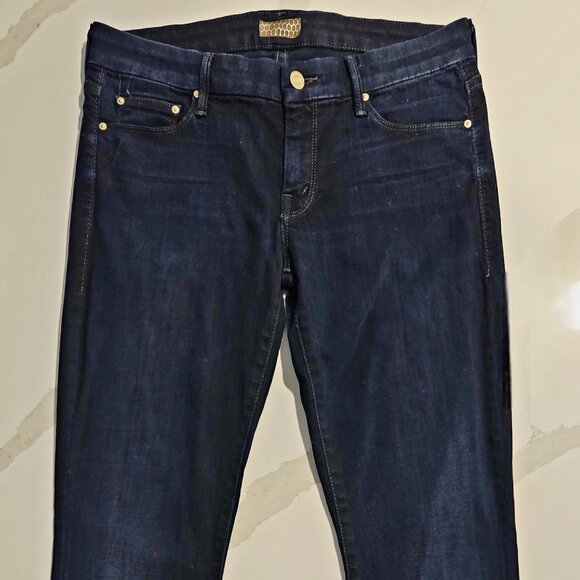 MOTHER: The Looker Skinny Jeans Dark Indigo: Size 28 - Picture 1 of 5